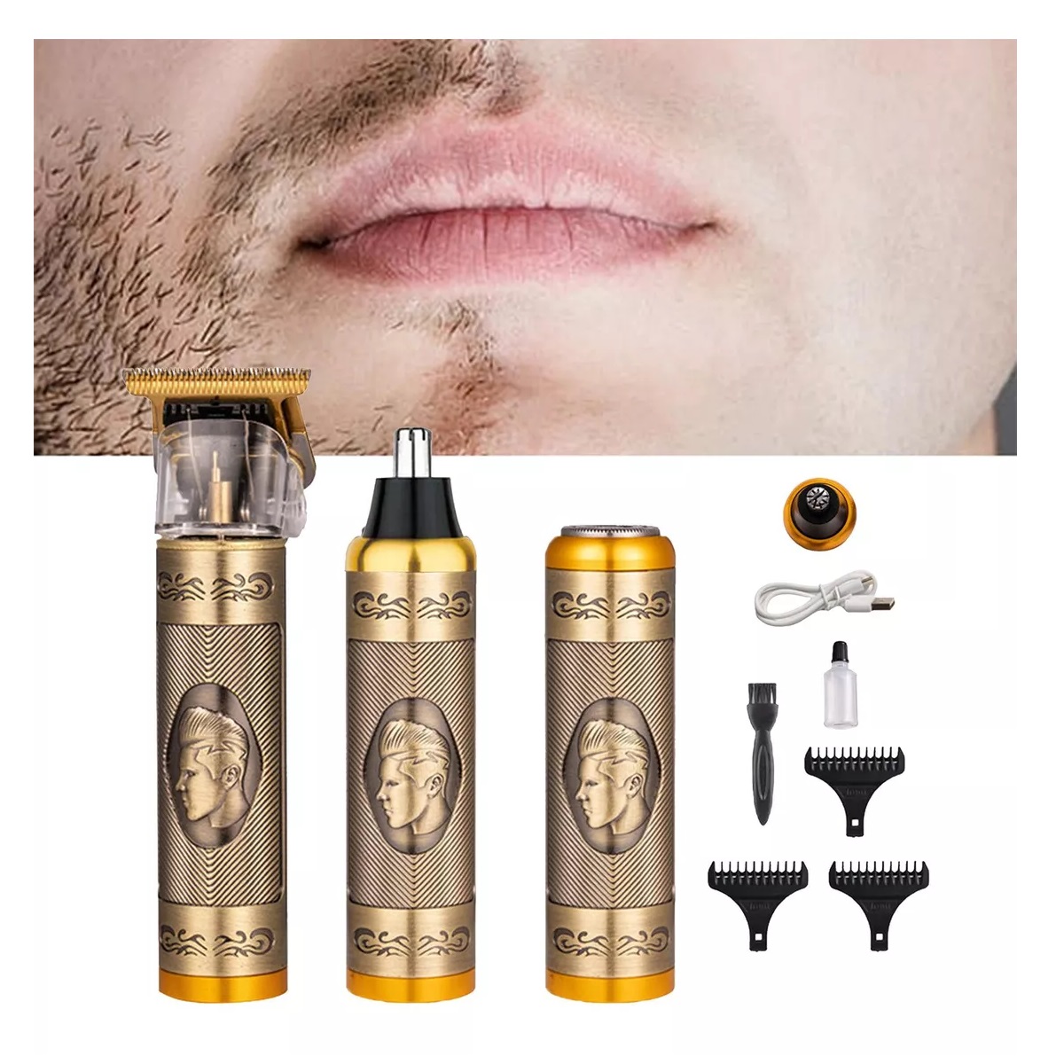 Miniatura 4 de Afeitadora Multifuncional 3 En 1 dorada